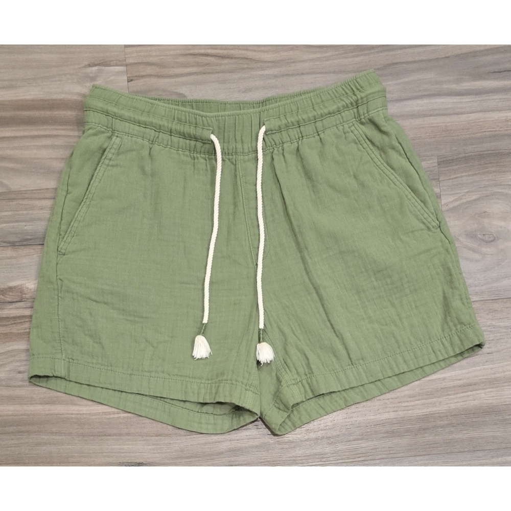 Old Navy Sage Green Drawstring Shorts Size Small Cotton Casual Summer Shorts